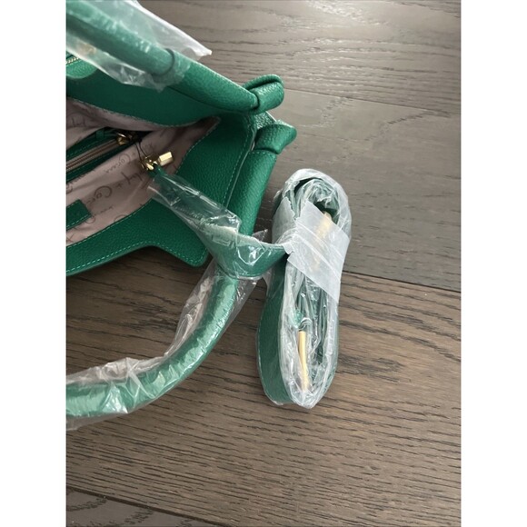 Foley + Corinna Flowerbed Creek FC Green Floral Vegan Leather Tote Bag Purse NWT - Picture 8 of 10